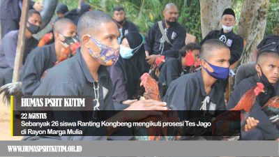 Sebanyak 26 Siswa Ikuti Tes Jago Di Ranting Kongbeng
