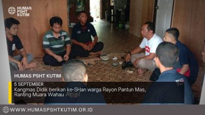 Warga Rayon Pantun Mas, Silaturahmi ke Ketua Cabang